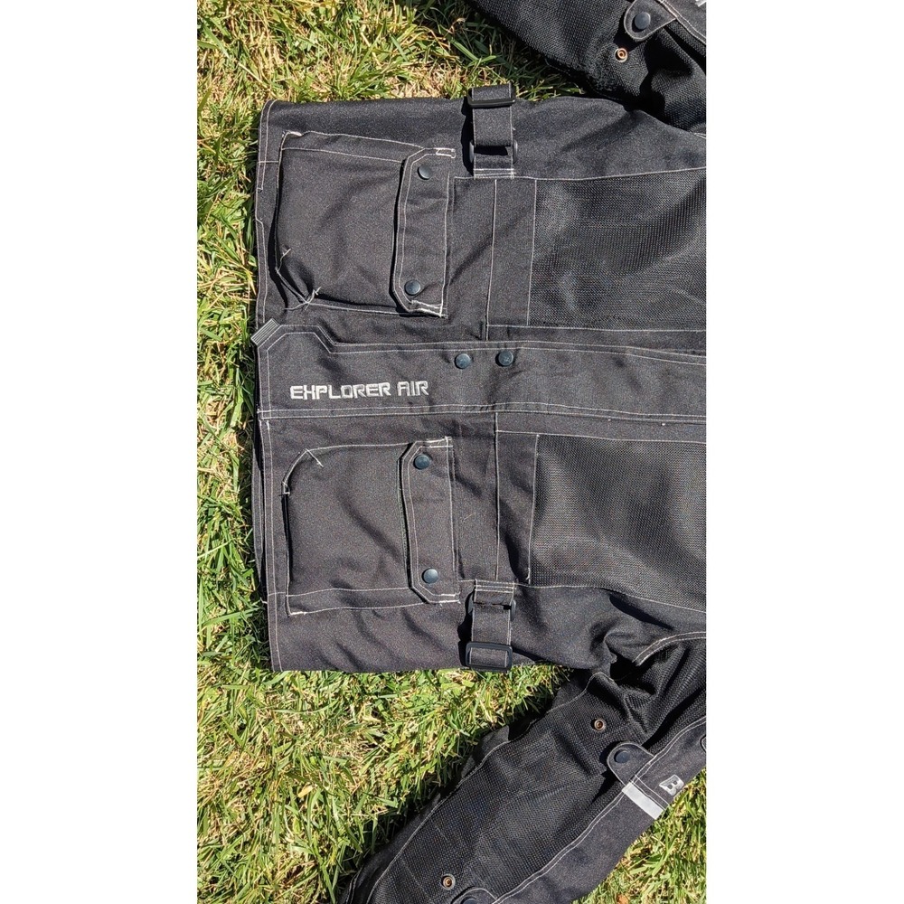 BILT Explorer Air Motorcycle Jacket XL CE Armor 3 Layer Textile Touring Black - Picture 14 of 16